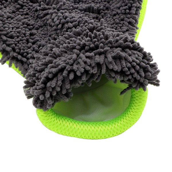 Smidig One Size Microfiber Rengöringshandske för Fordon Grön