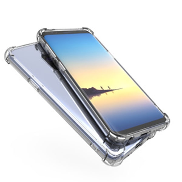 Samsung Galaxy S10 - Genomtänkt Skyddsskal med Kortfack Transparent/Genomskinlig
