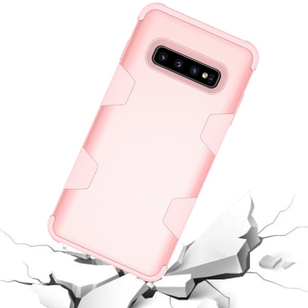 Stilrent Skyddsskal (LEMAN) Rugged Robot - Samsung Galaxy S10E Roséguld/Grå Roséguld/Grå