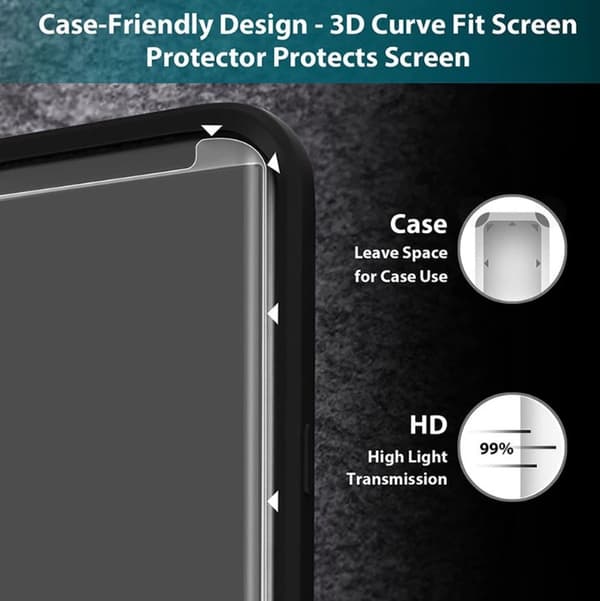 Samsung Galaxy S8+ Skärmskydd CASE-Friendly 2-PACK ProGuard Blå