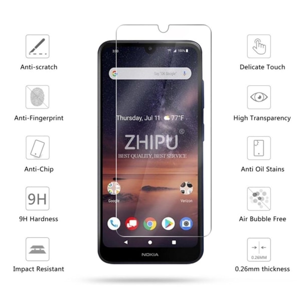 Nokia 3.2 Standard 0.3mm näytönsuoja Transparent/Genomskinlig