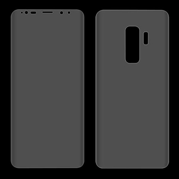 Fram- & Baksida S9+ Nano-Soft 2-PACK Skärmskydd HD-Clear 9H Transparent/Genomskinlig