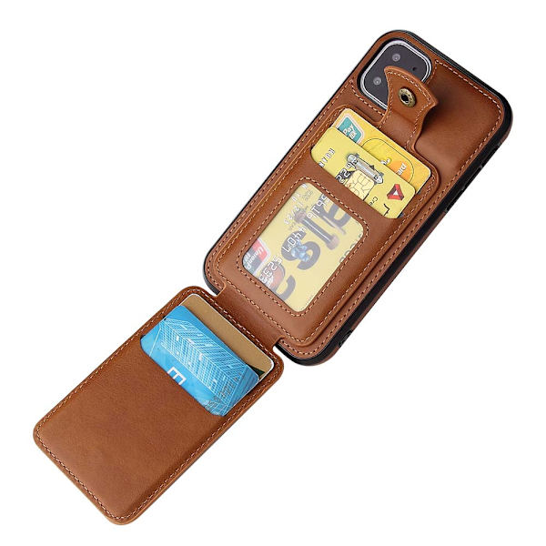 Skal med Kortfack - iPhone 11 Mörkblå