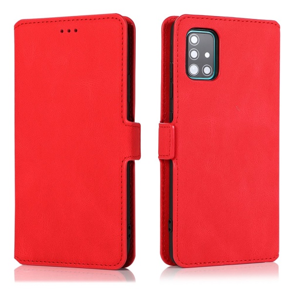 Samsung Galaxy A71 - Elegant Plånboksfodral Röd
