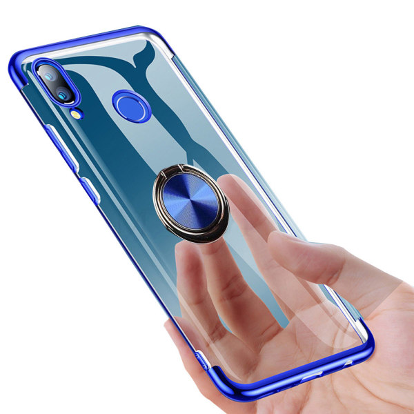Elegant Floveme etui med ringholder - Samsung Galaxy A20E Blå