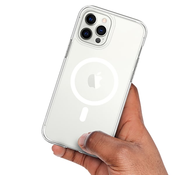 Magneettinen suojakotelo langattomalla latauksella iPhone 13 Prolle Transparent