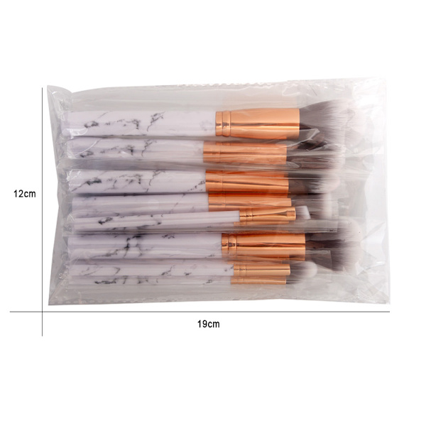 Patie-Minerals Sminkborstset med 10 borstar Rosa/Roséguld