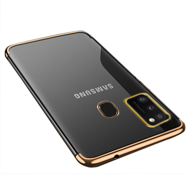 Skyddande Silikonskal - Samsung Galaxy A21S Guld