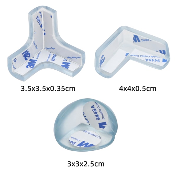 4-PACK / 8-PACK Smarta Hörnskydd Barnsäkerhet 8-PACK L-form