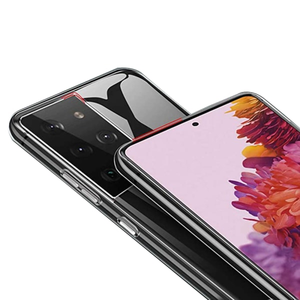 Samsung Galaxy S21 Ultra - Stilfuldt og tyndt beskyttelsescover Transparent
