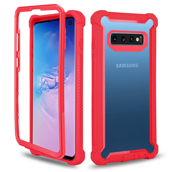 Elegant kraftig beskyttelsesdeksel - Samsung Galaxy S10 Röd