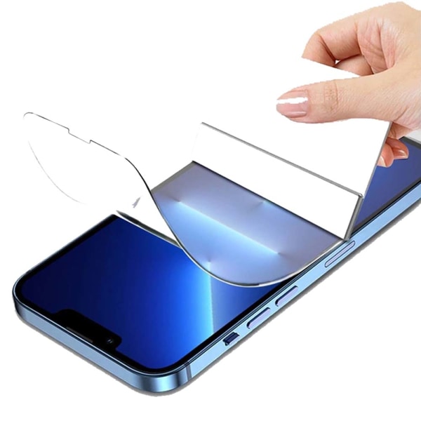 2-PACK iPhone 13 Pro Hydrogel näytönsuoja 0,3 mm Transparent/Genomskinlig