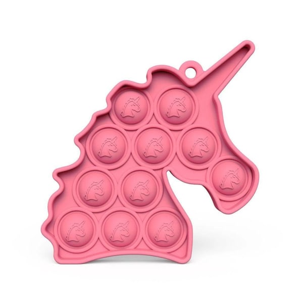 Anti-Stress Enhörnings Fidget Toy Pop It Simple Dimple Gul