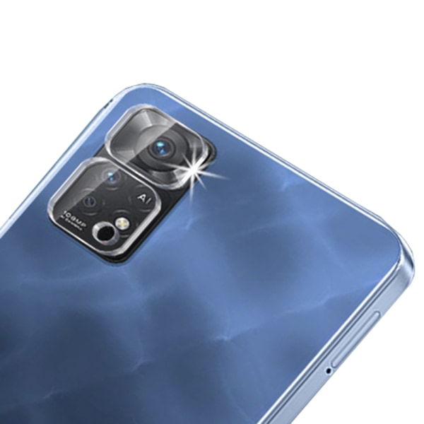 Redmi Note 11 skærmbeskytter og kameralinsebeskytter (2-pak) Transparent