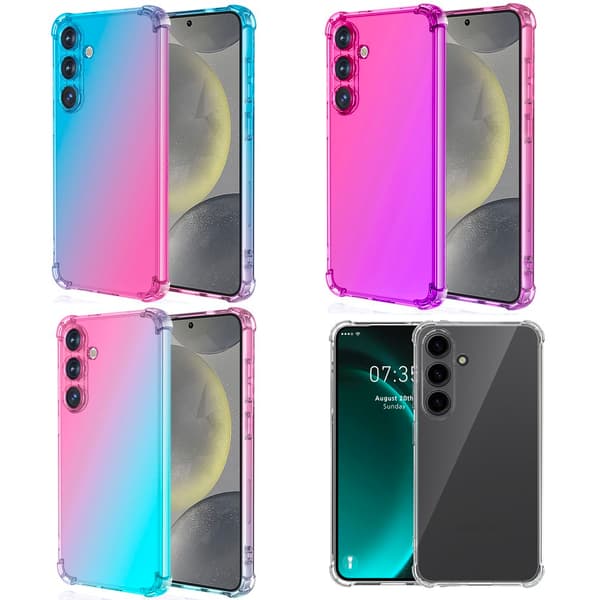 Samsung Galaxy S25 Plus - Smart & Slitstarkt Silikonskal Blå/Rosa