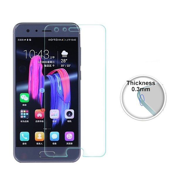 2-PACK Huawei Honor 9 Skärmskydd HD 0,3mm Transparent