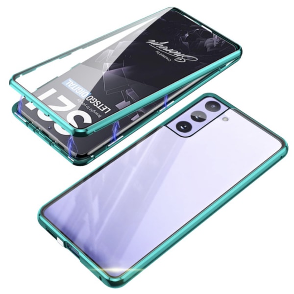 Samsung Galaxy S21 Plus - Stilfuldt dobbelt magnetisk cover Svart