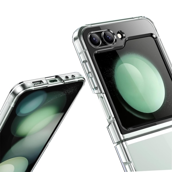 Galaxy Z Flip 5 - Blødt silikone TPU/PC etui Transparent