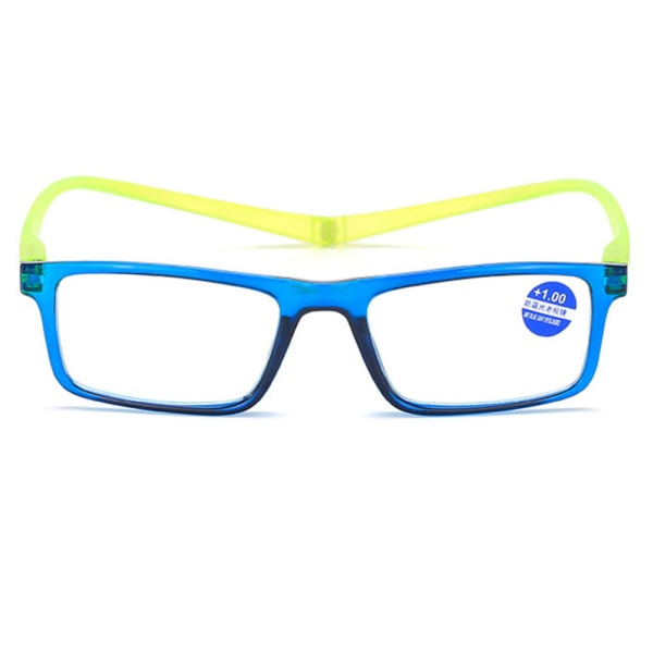 Komfortable praktiske læsebriller med styrke (+1,0 - +4,0) Blå +3.5