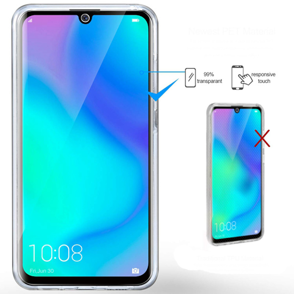 Heltäckande Skydd | Huawei P30 Lite | 360° TPU Silikonfodral Guld
