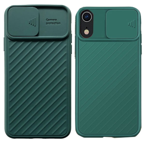 iPhone XR - Kraftig deksel Kamerabeskyttelse Grön