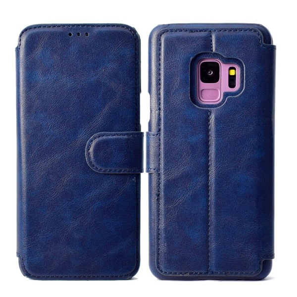 Class-Y-deksel med lommebok til Samsung Galaxy S9+ Blå