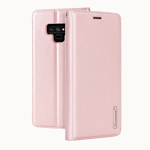 Hanman Stilsäkert Plånboksfodral Galaxy Note 9 Roséguld