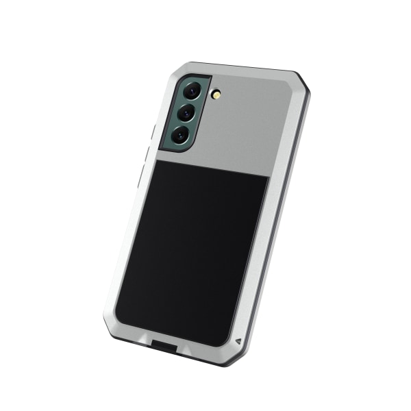 Samsung Galaxy S23 Plus- 360-beskyttende etui i aluminium HEAVY DUTY Silver