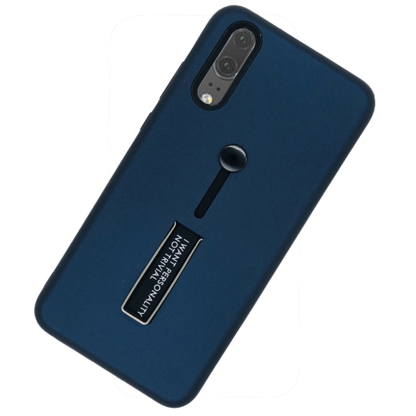Huawei P20 - Stilfuldt praktisk cover fra Kisscase Blå