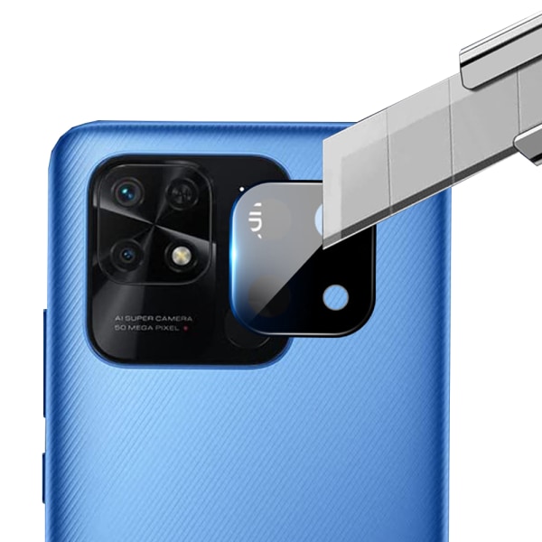 Xiaomi Redmi 9C NFC 2.5D Premium -kameran linssinsuojus (2 kpl) Transparent