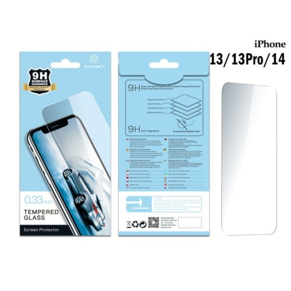 2-pack Ultra Tempered Glass Protection iPhone 13/13 Pro/14:lle