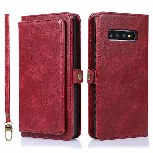 Samsung Galaxy S10 Plus - Smart Effective Wallet Cover Brun