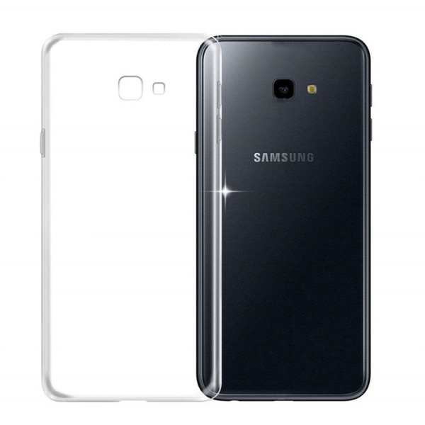 Floveme beskyttende silikonecover - Samsung Galaxy J4+ 2018 Transparent/Genomskinlig