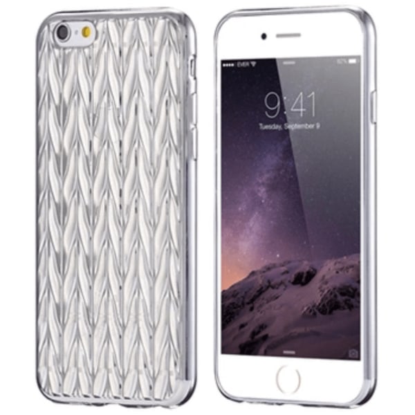 iPhone 6/6S - Stilig luksuriøst silikondeksel fra CRYSTAL (ORIGINAL) Silver/Grå