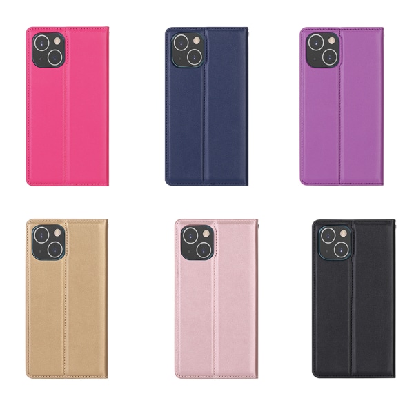 iPhone 13 Mini - Professionellt Praktiskt HANMAN Plånboksfodral Guld