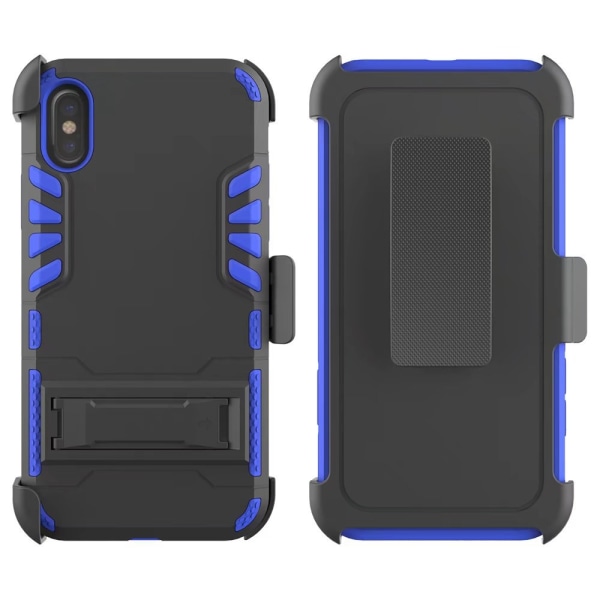 Praktiskt Skyddsfodral (ROCK) f�r iPhone X/XS Blå Blå