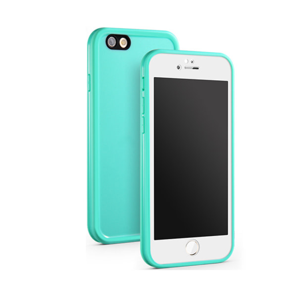 Stilfuldt etui med vandtæt funktion til iPhone 8 Plus Blå