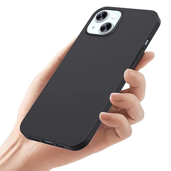 Mjukt & Stötdämpande iPhone 15 Skal Svart