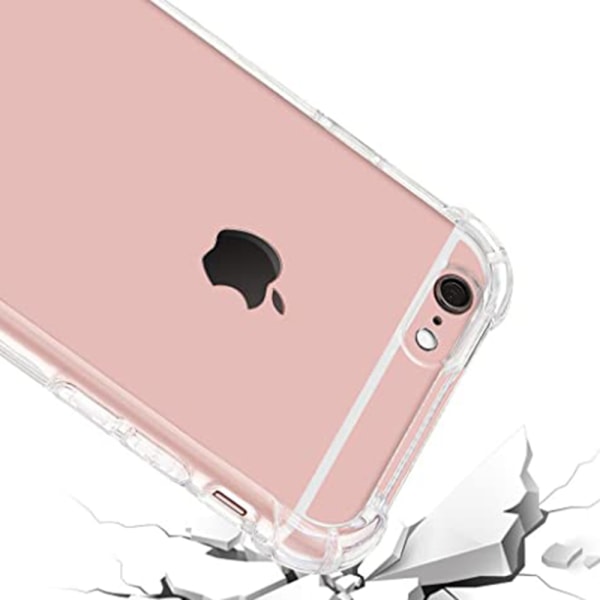 iPhone 6/6S - Suojaava Floveme silikonikotelo Transparent/Genomskinlig