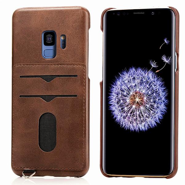 Skal med Kortfack - Samsung Galaxy S9 Grå Grå