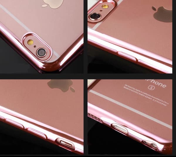 iPhone 6/6S Plus - Stilrent Silikonskal från LEMAN Silver/Grå Grå