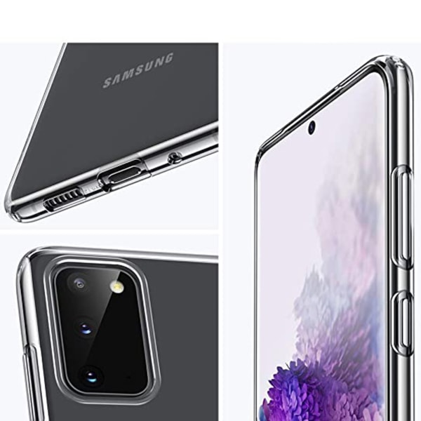 Samsung Galaxy S20 - Kraftfullt Silikonskal Transparent/Genomskinlig