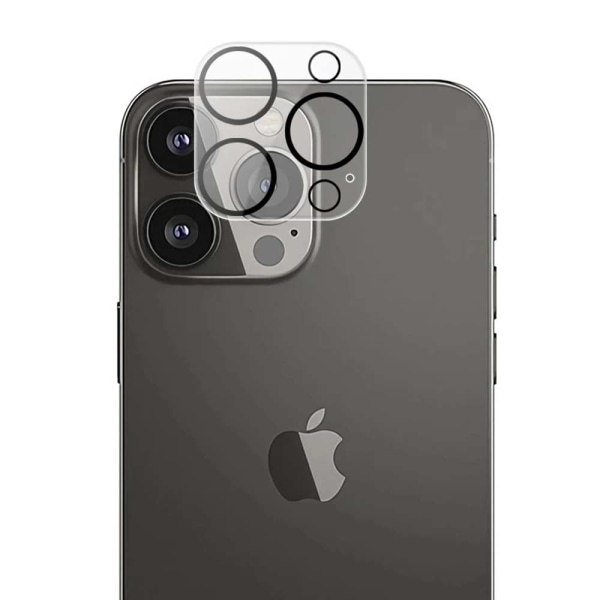 2-PACK iPhone 13 Pro 2.5D HD kamera linsecover Transparent/Genomskinlig