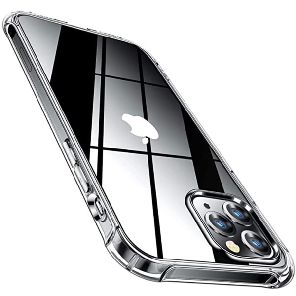 iPhone 12 Pro - Robust Skyddsskal i Silikon + Skärmskydd Transparent/Genomskinlig