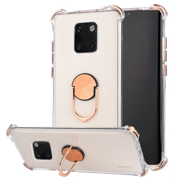 Huawei Mate 20 Pro - Praktisk stilfuldt cover med ringholder Röd