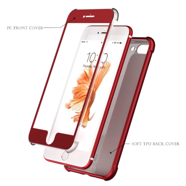 iPhone 7 Plus - Praktiskt Skyddskal av FLOVEME Röd