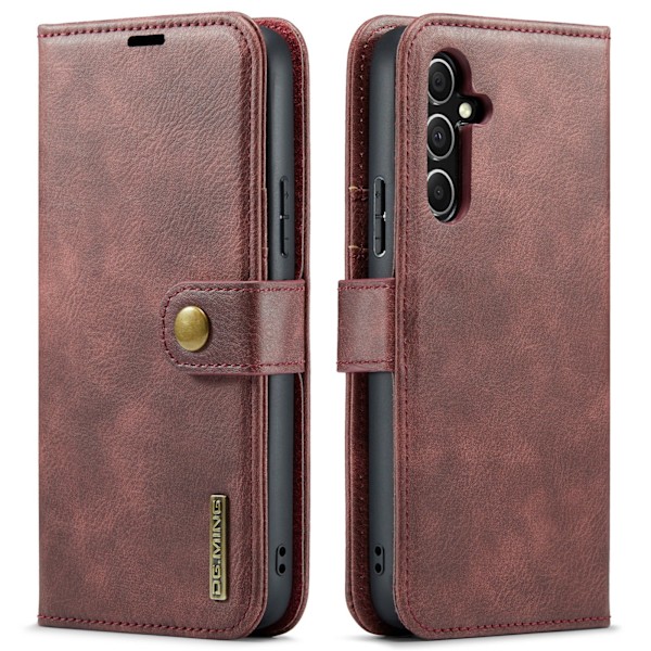 Samsung Galaxy A54 5G - Retro Plånboksfodral med Magnetisk Design Grå