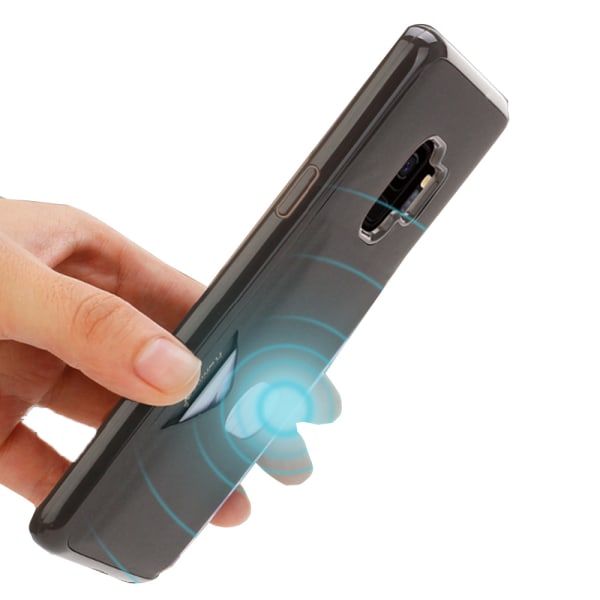 Samsung Galaxy S9 Plus - Stilig praktisk deksel med kortrom Roséguld