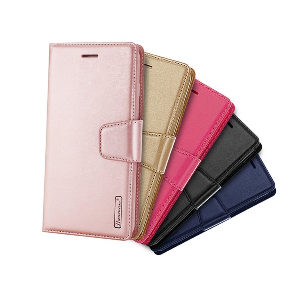 Elegant deksel med lommebok fra Hanman - Samsung Galaxy S8+ Svart