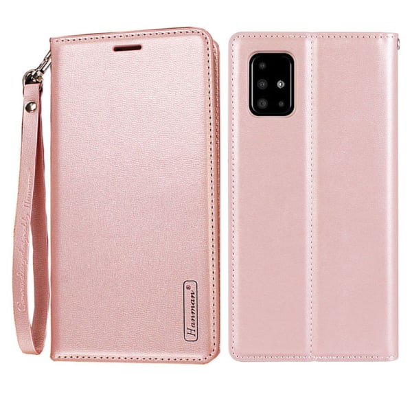 Samsung Galaxy A51 - HANMAN Elegant Wallet etui Rosaröd